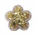 aplique strass dourado